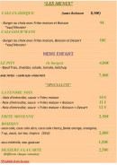 Menu Fabrick burger - Menus