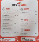 Menu Foo'de Bagels - Bagels, salades, desserts,...