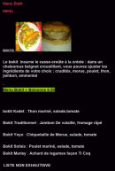 Carte et menu de Food truck Kaoufe à Toulouse — Le menu bokit