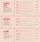 Menu Gaillards - La carte