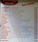 Menu Giovanni Pizza - Les pizzas