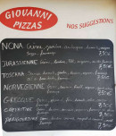 Menu Giovanni Pizza - Les suggestions