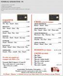 Menu Grignot' Malin - Les formules, galettes...