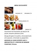 Carte et menu de Grillades/Alassane Sylla à Lyon 3 — Menu découverte