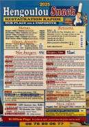 Carte et menu de Hengoulou Snack à Plestin les Greves — La carte