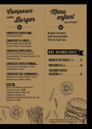 Menu John's Truck - Compositions burgers, menu enfant, extras,...