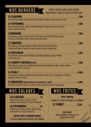 Menu John's Truck - Burgers, salades et frites