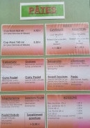 Menu Kasapates - Les pates et boissons