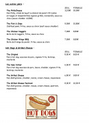 Menu Kevin's Diner - Les autres plats