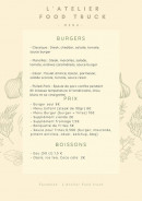 Menu L'Atelier - Les menus