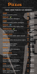 Menu L'authentique - Les pizzas