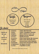 Menu L'Entre Deux - Galettes et bruschettas 