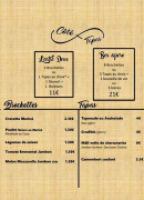 Menu L'Entre Deux - Brochettes et tapas