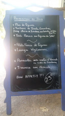 Menu L'Ephémère - Exemple de menu