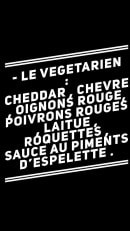 Menu La Caravane - Végétariens 