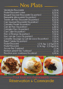 Menu La Caza Zoreil - Les plats