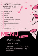 Menu La Crêperie De Jeanne - Crêpes et menus 