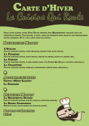 Menu La Cuisine Qui Roule - Les bruschettas, accompagnements et desserts