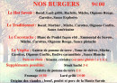 Menu La France Qui Roule - Les burgers