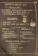 Menu La Friterie Retro - Les bokits, desserts et formules