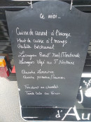 Carte et menu de La Mijoterie d'Aurélie à Grandchamps des Fontaines — Exemple de menu