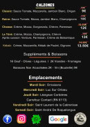 Carte et menu de La Töré Pïzza à Ornaisons — page 4