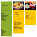 Menu Lange&clo - Salades, desserts, fromages,...