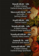 Menu Le camion à pizza - Les informations