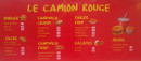 Menu Le camion rouge - Les burgers, tacos et sandwichs,...