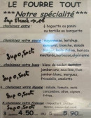 Menu Le Diablotin - Spécialités 