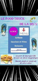 Carte et menu de Le Food Truck de la Diva à Querqueville — Menu à la carte