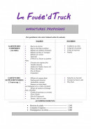 Menu Le fouée'd truck - Garnitures 