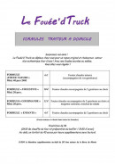 Menu Le fouée'd truck - Formules