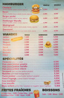 Menu Le Paradis Gourmand - Hamburgers, viandes, spécialités,...
