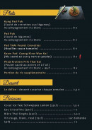 Menu Le Petit Bangkok - Plats, desserts et boissons 