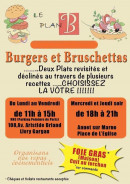 Menu Le Plan B - Burgers et bruschettas