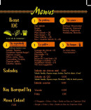 Menu Le Qg - La carte