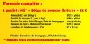 Carte et menu de Le sot-l'y-laisse rôtisserie à Fontaines les Dijon — La formule complète