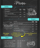 Menu Les autochtones - Les salades, burgers et tapas