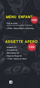 Menu Les Ch'tites Frites Belges - Menu enfant et assiettes