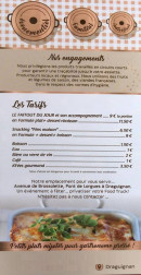 Menu Les Fées Tout - Engagements et tarifs 