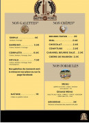 Menu Les galettes du Forez - La carte