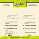 Menu Les Globes K'rockeurs - Les informations