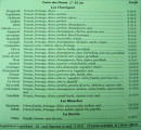 Menu Les Pizzas d'Olivier - Les pizzas