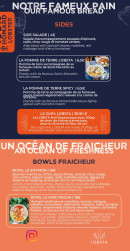 Menu Lobsta - Sides et bowls