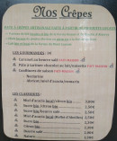 Menu Mademois'Elle Suzette - Crêpes