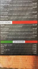 Menu mila pizza - les boissons