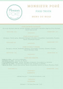 Menu Monsieur Poké - Poké, desserts et boissons