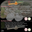 Menu O'bois pizza - Pizzas