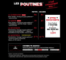 Menu Oh Canada - Les poutines